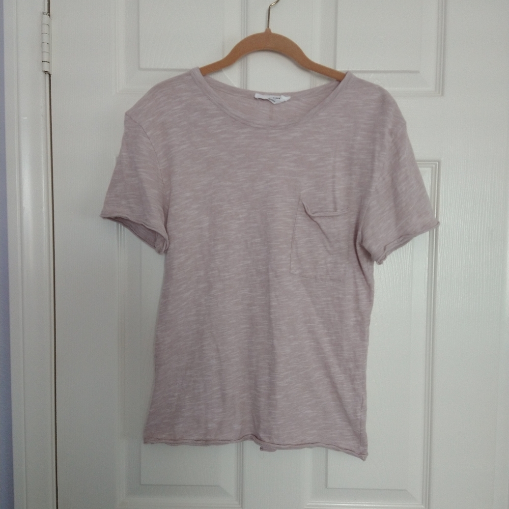 Double Zero Heathered 1 Pocket T- Shirt
